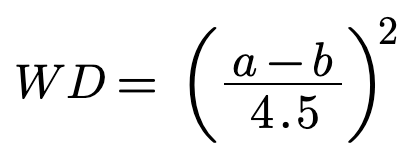 weighted difference